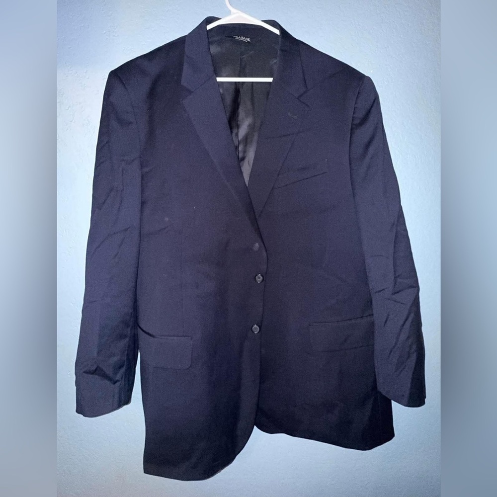 Jos. A. Bank Men's Navy Two-Button Sport Coat